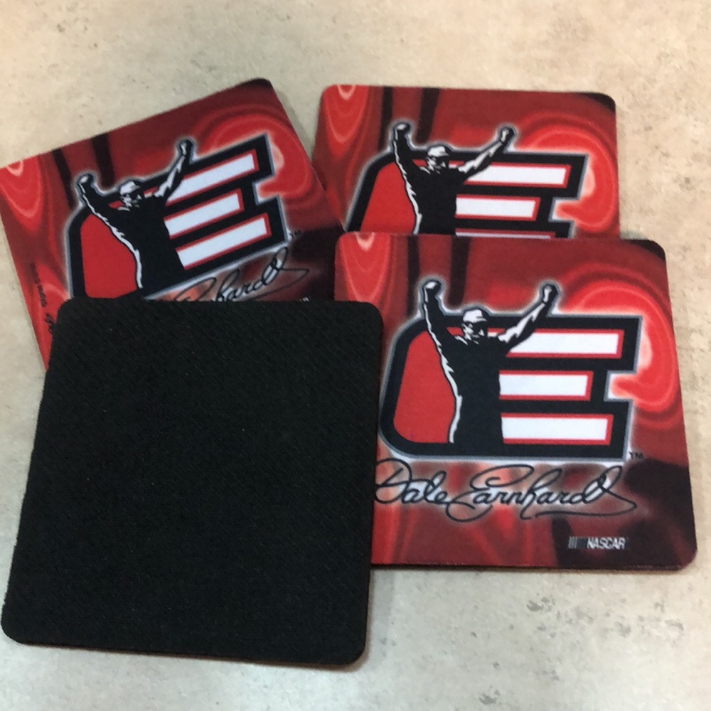 Set of 4 Dale Earnhardt 4”x4” Coasters Item #ME110